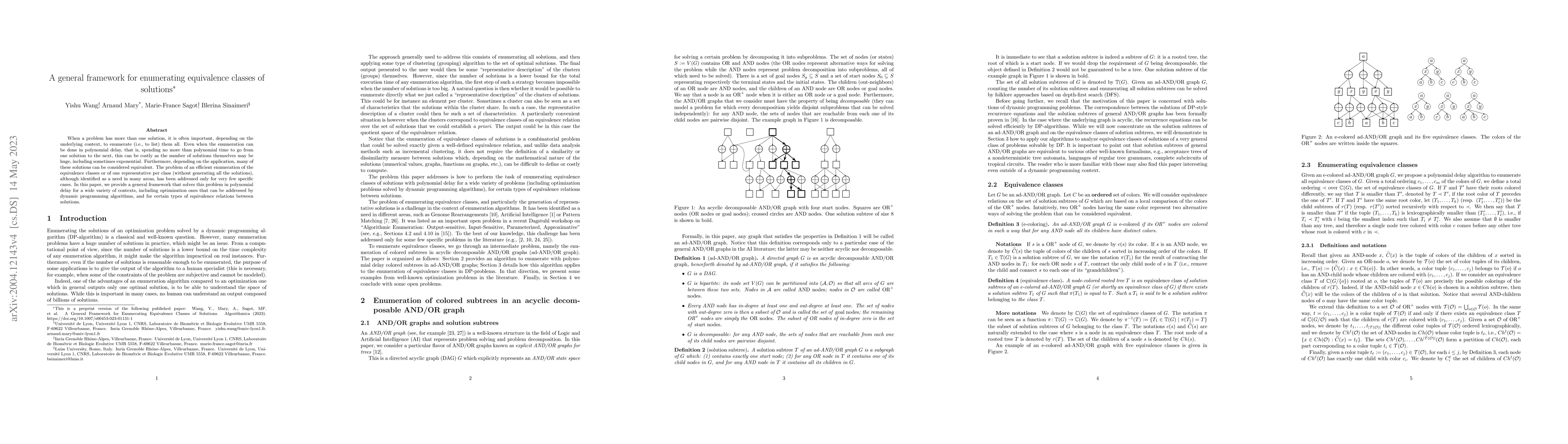 Thumbnail for A general framework for enumerating equivalence classes of solutions