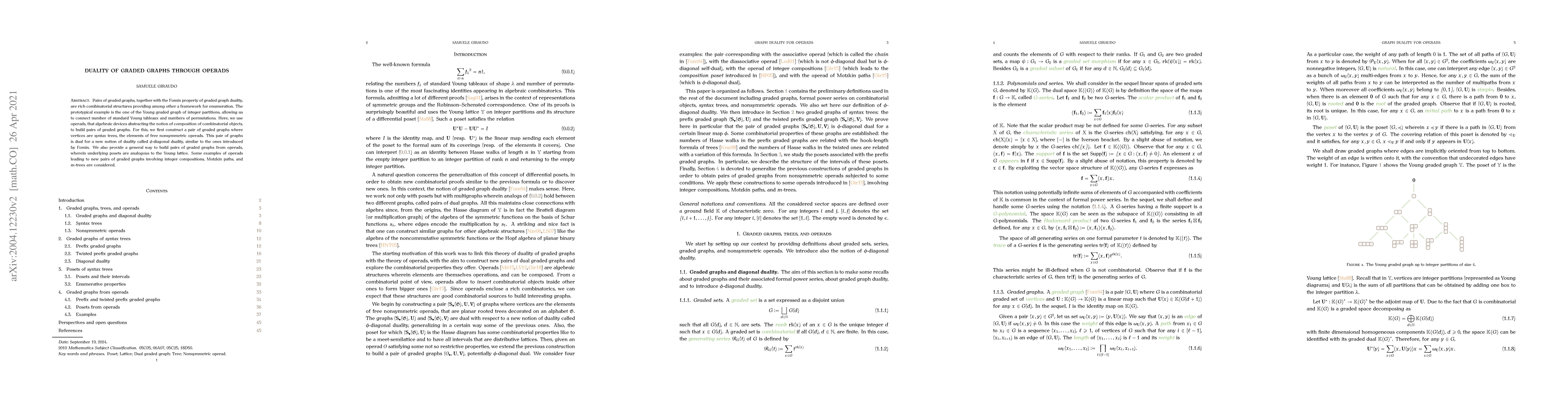 Thumbnail for Duality of graded graphs through operads