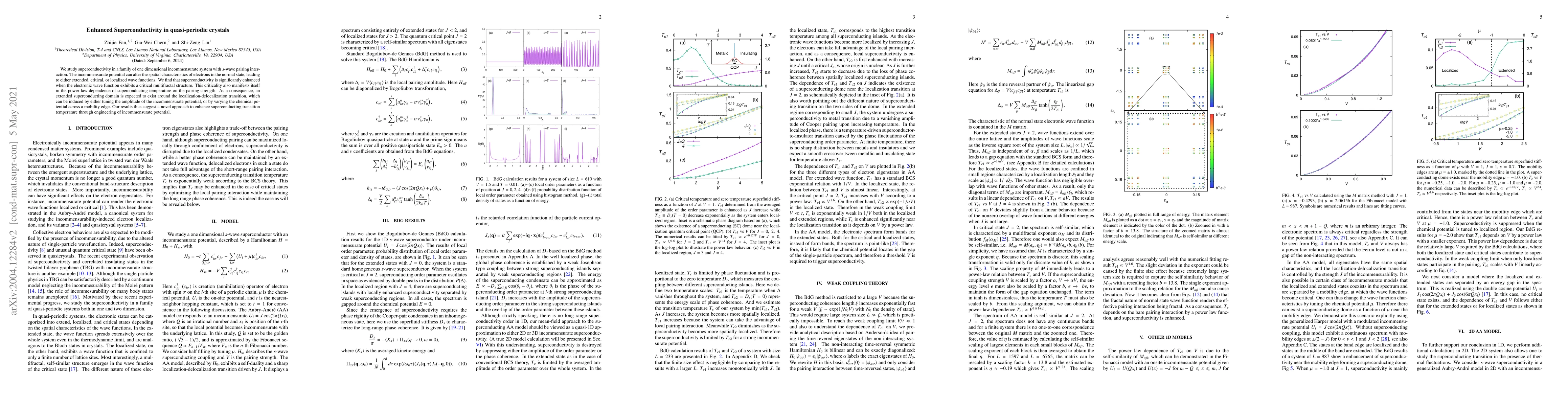 Thumbnail for Enhanced Superconductivity in Quasi-periodic Crystals