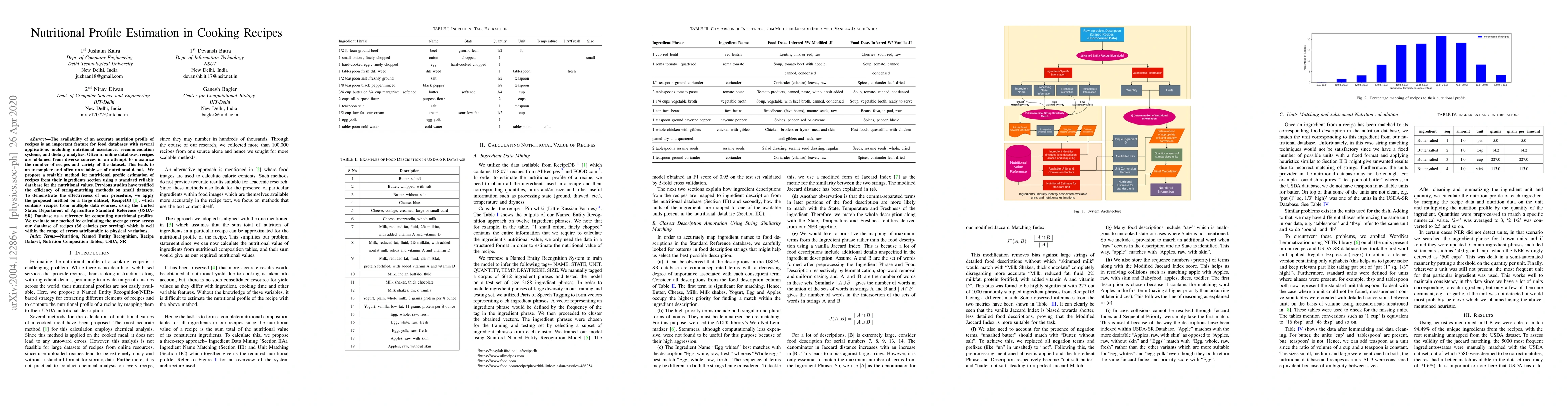 Thumbnail for Nutritional Profile Estimation in Cooking Recipes
