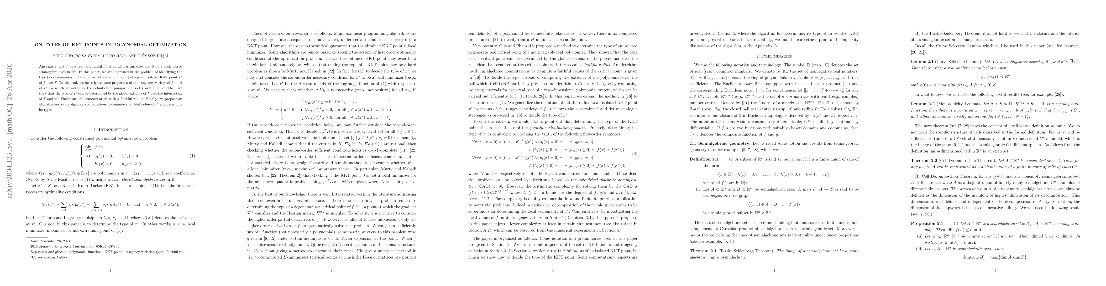 Thumbnail for On types of KKT points in polynomial optimization