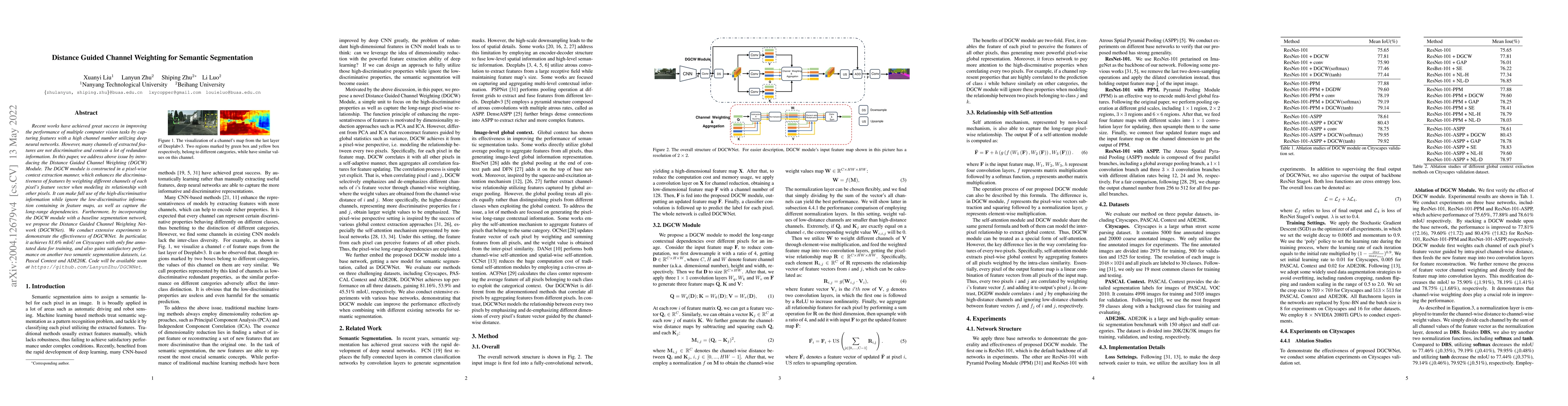 Thumbnail for Distance Guided Channel Weighting for Semantic Segmentation
