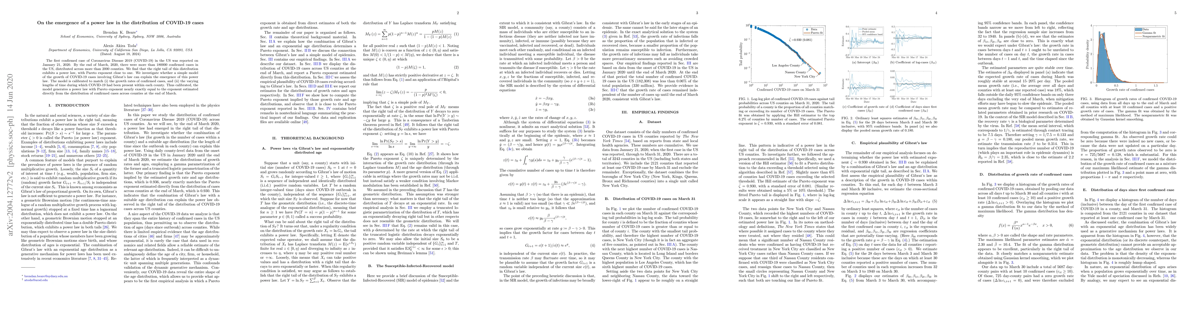 Thumbnail for On the Emergence of a Power Law in the Distribution of COVID-19 Cases