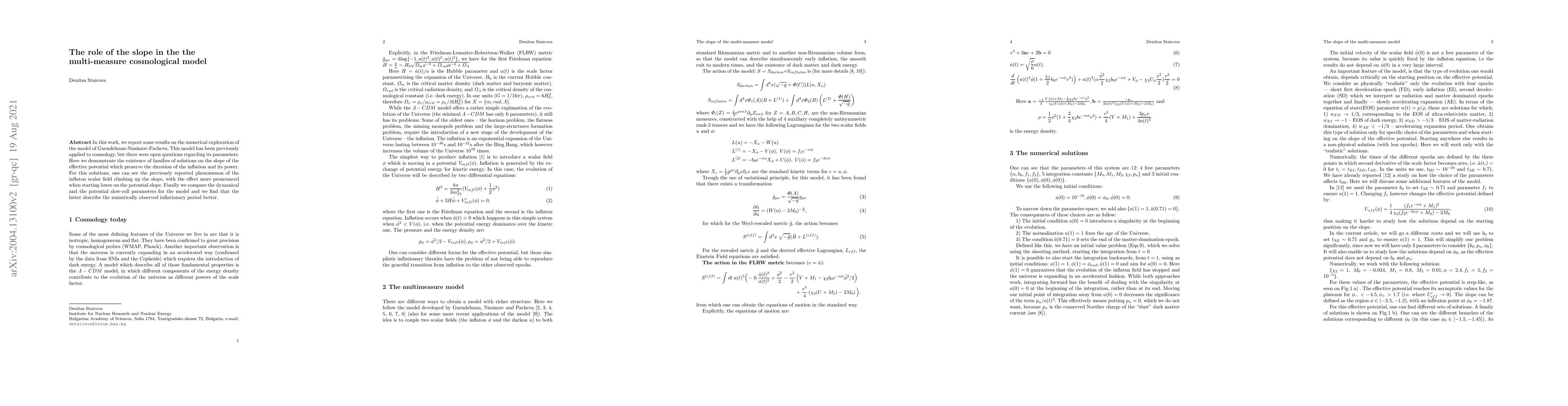 Thumbnail for The role of the slope in the the multi-measure cosmological model
