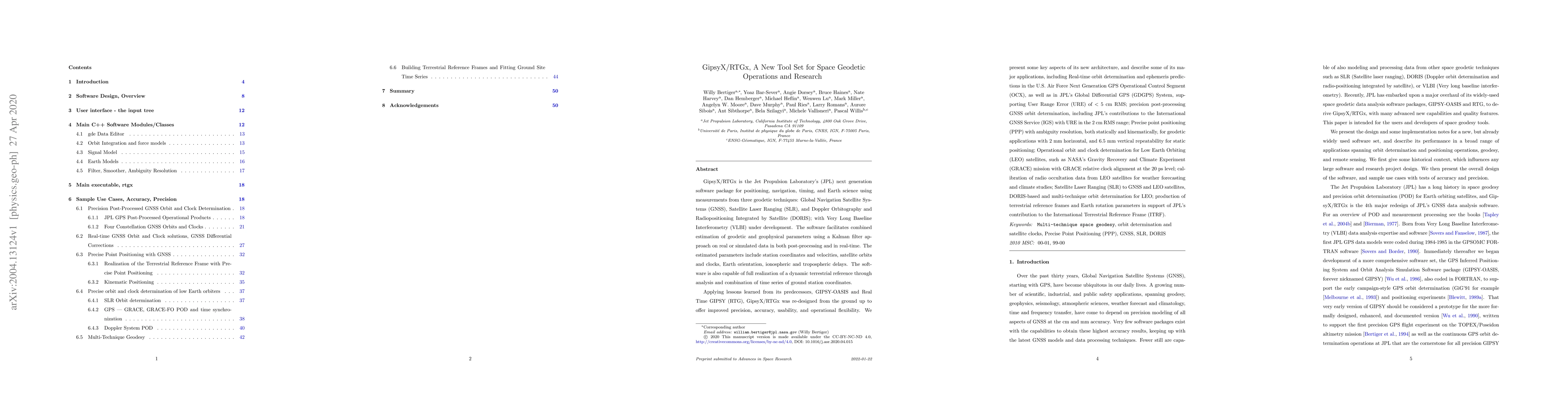 Thumbnail for GipsyX/RTGx, A New Tool Set for Space Geodetic Operations and Research