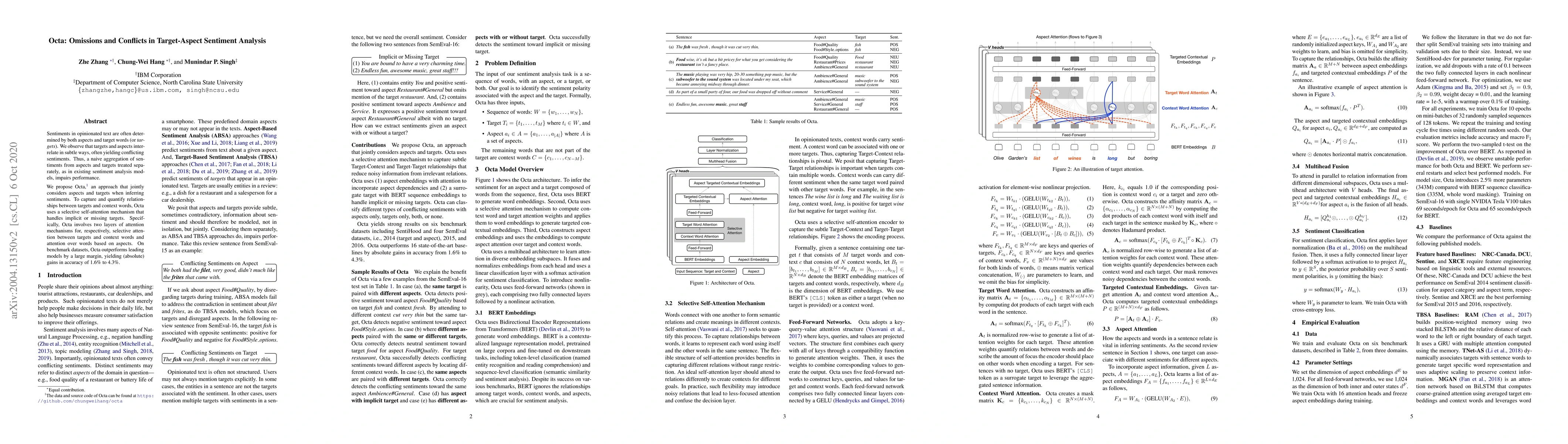Thumbnail for Octa: Omissions and Conflicts in Target-Aspect Sentiment Analysis
