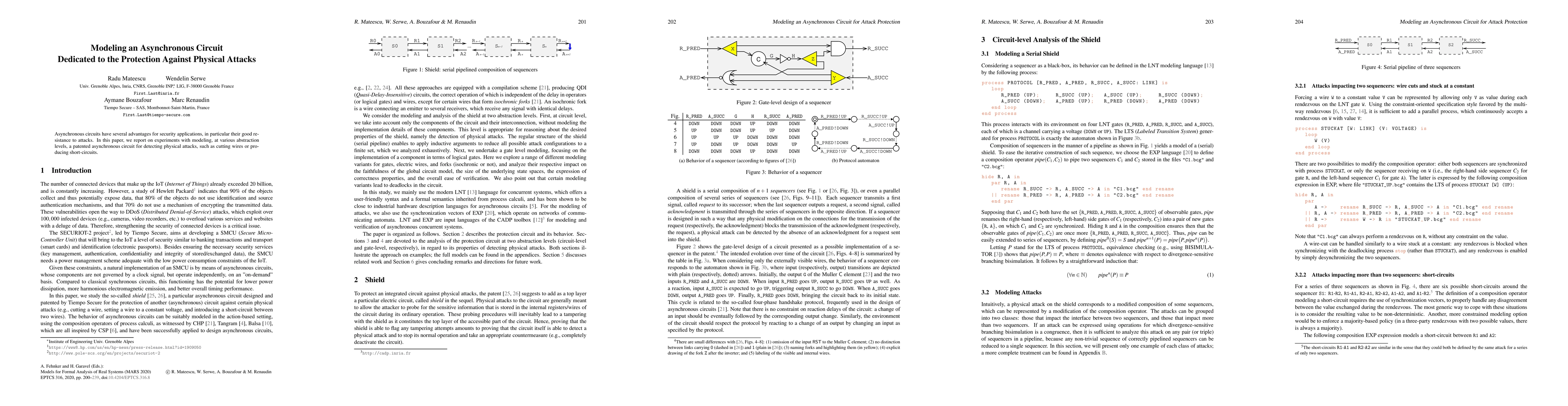 Thumbnail for Modeling an Asynchronous Circuit Dedicated to the Protection Against
  Physical Attacks
