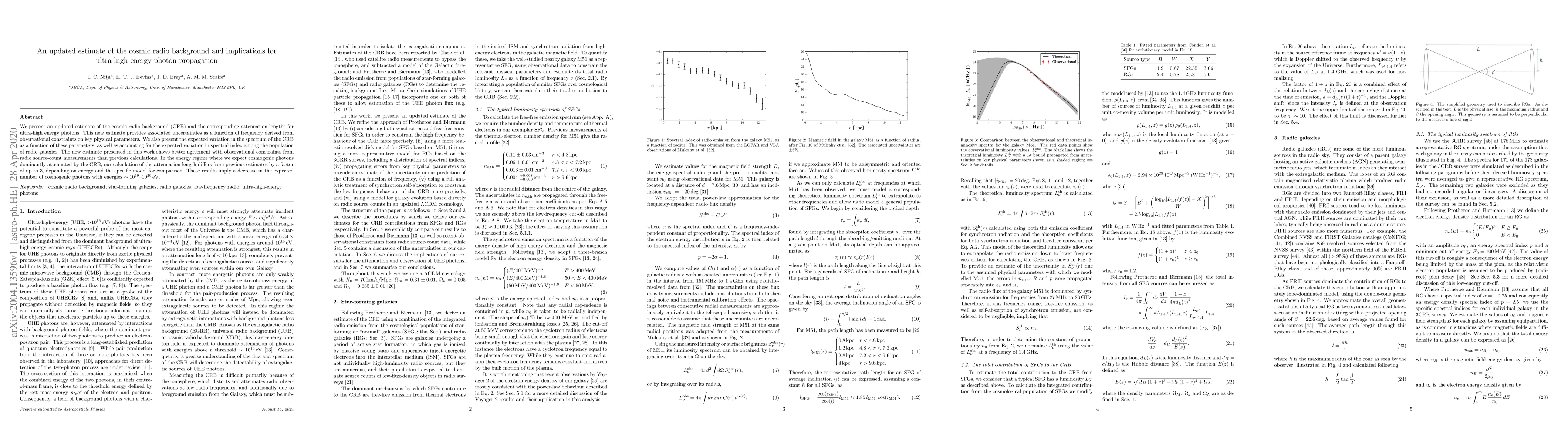Thumbnail for An updated estimate of the cosmic radio background and implications for
  ultra-high-energy photon propagation