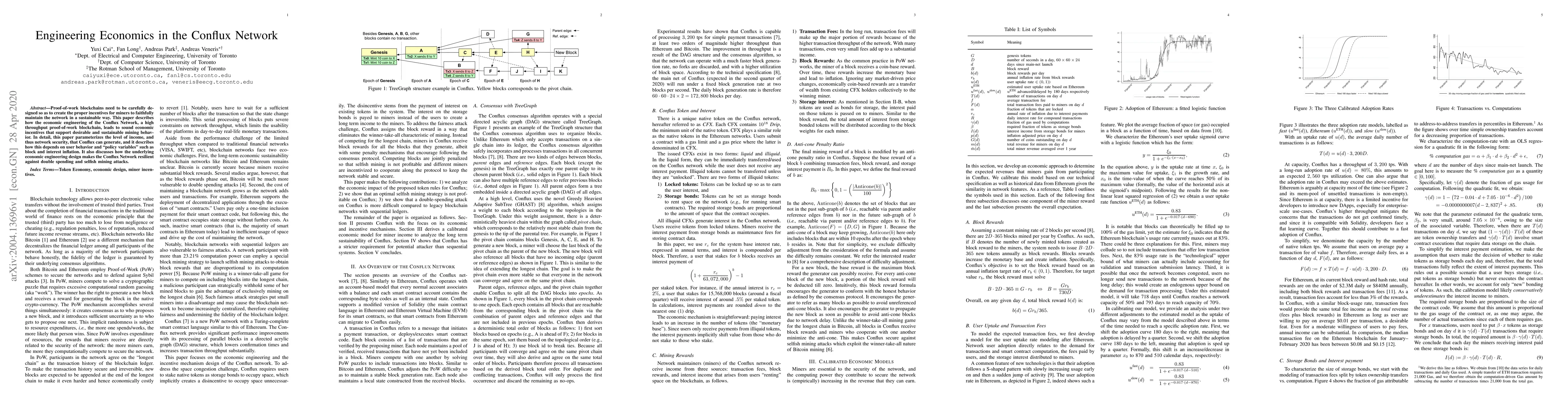 Thumbnail for Engineering Economics in the Conflux Network