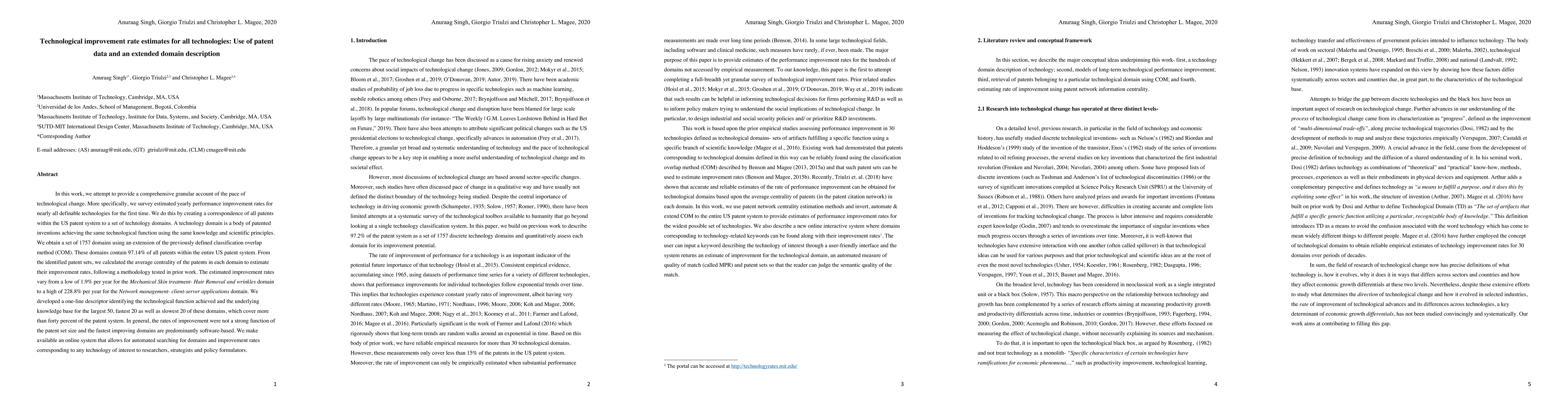 Thumbnail for Technological improvement rate estimates for all technologies: Use of
  patent data and an extended domain description