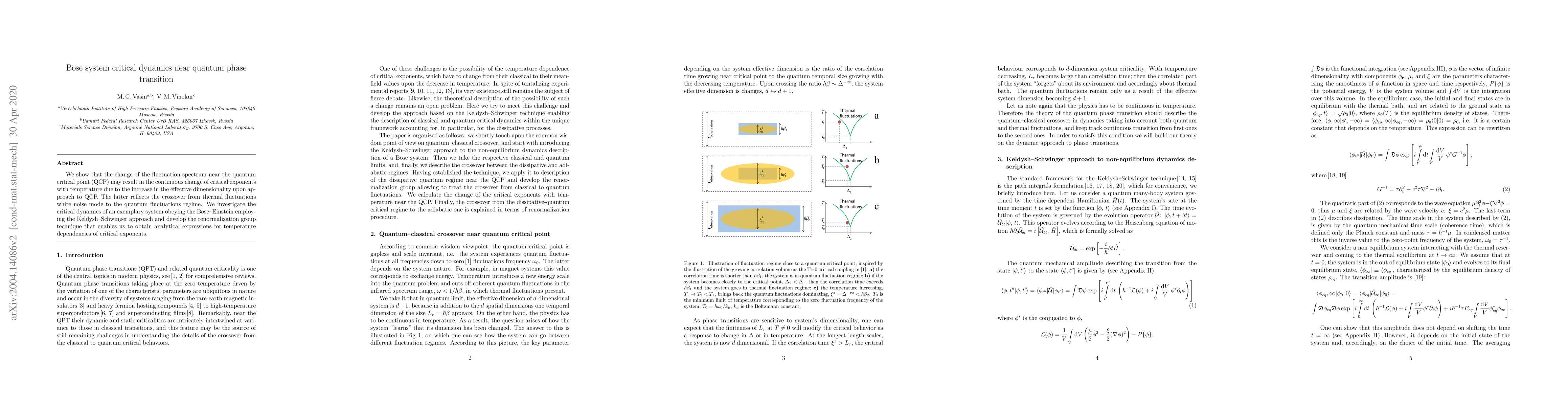 Thumbnail for Bose system critical dynamics near quantum phase transition