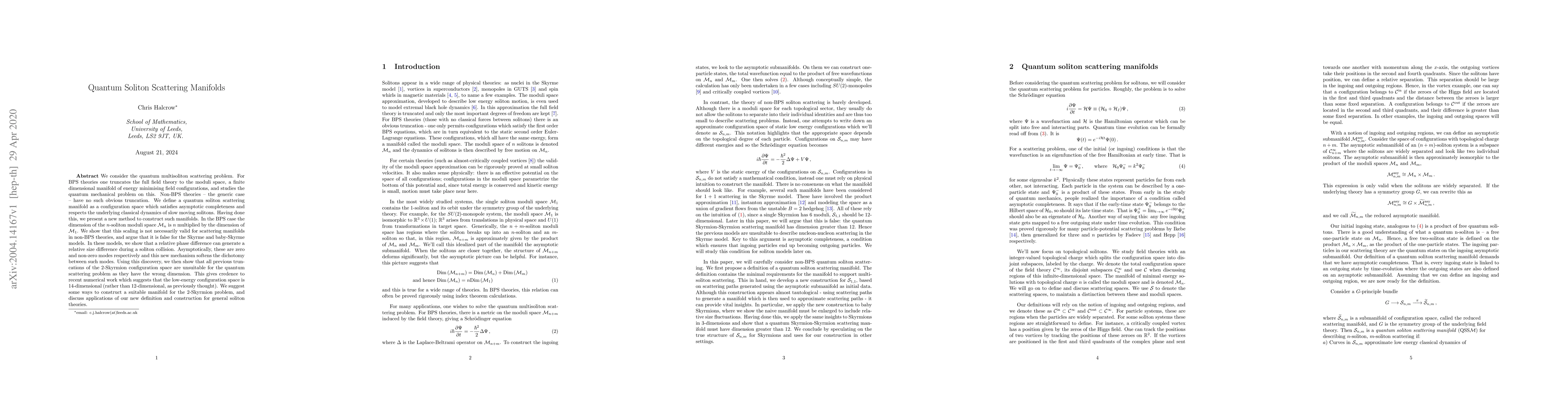 Thumbnail for Quantum soliton scattering manifolds
