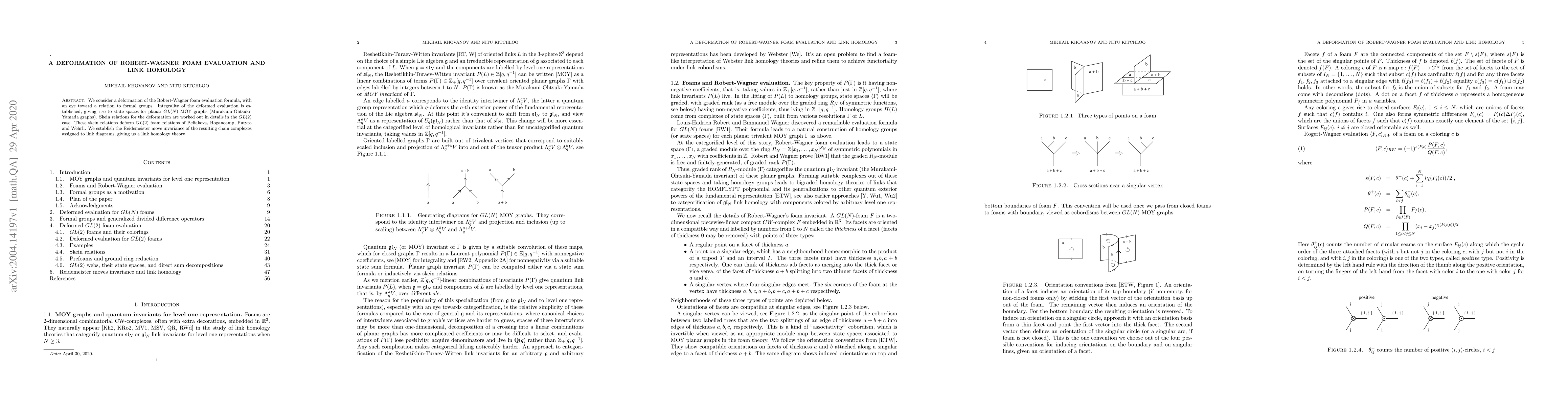 Thumbnail for A deformation of Robert-Wagner foam evaluation and link homology