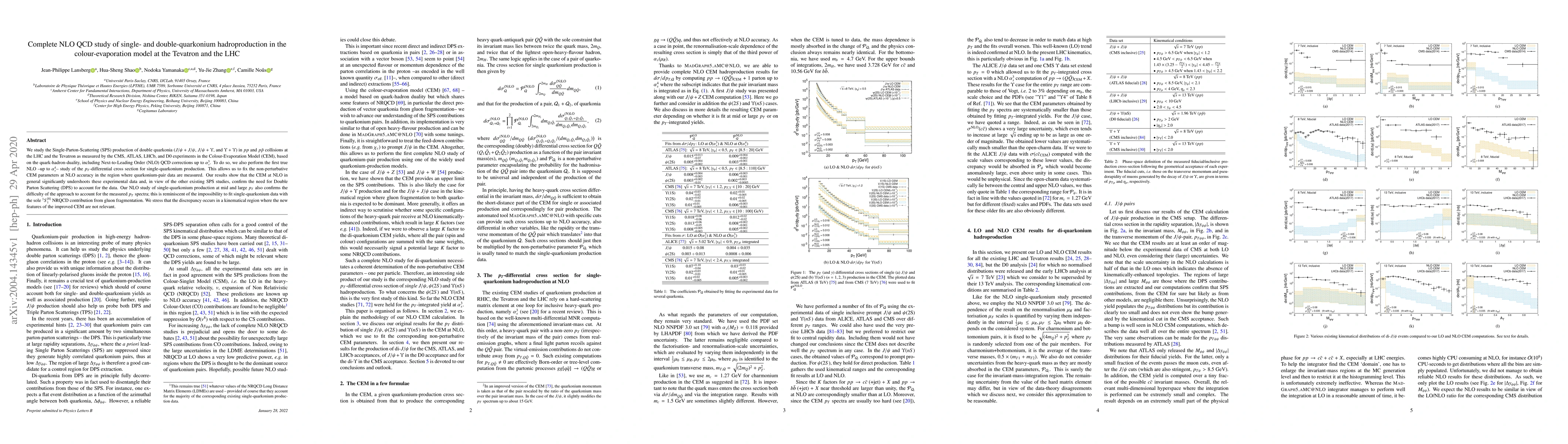 Thumbnail for Complete NLO QCD study of single- and double-quarkonium hadroproduction
  in the colour-evaporation model at the Tevatron and the LHC