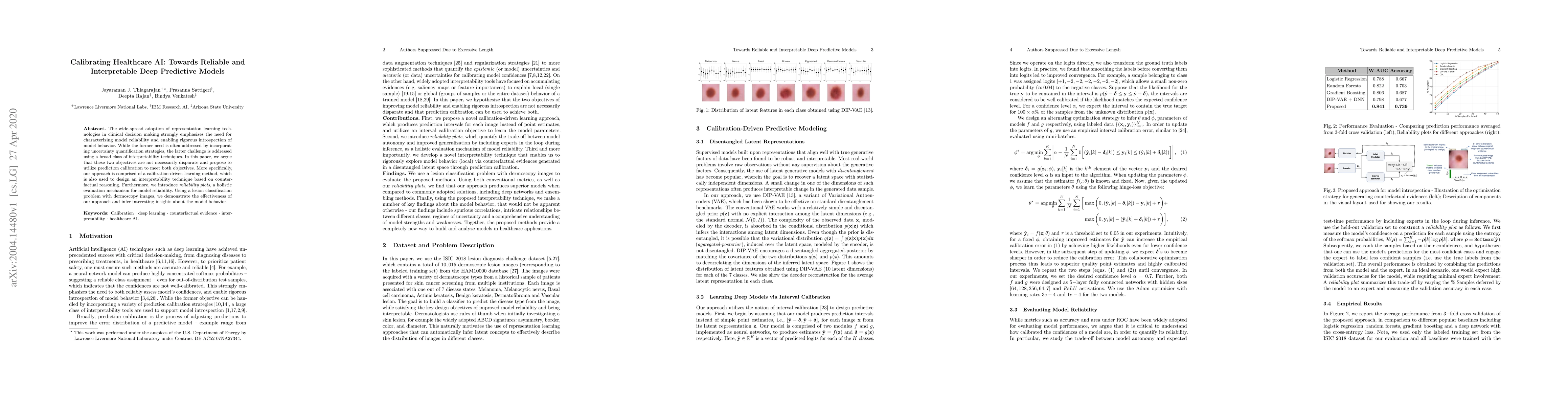 Thumbnail for Calibrating Healthcare AI: Towards Reliable and Interpretable Deep
  Predictive Models