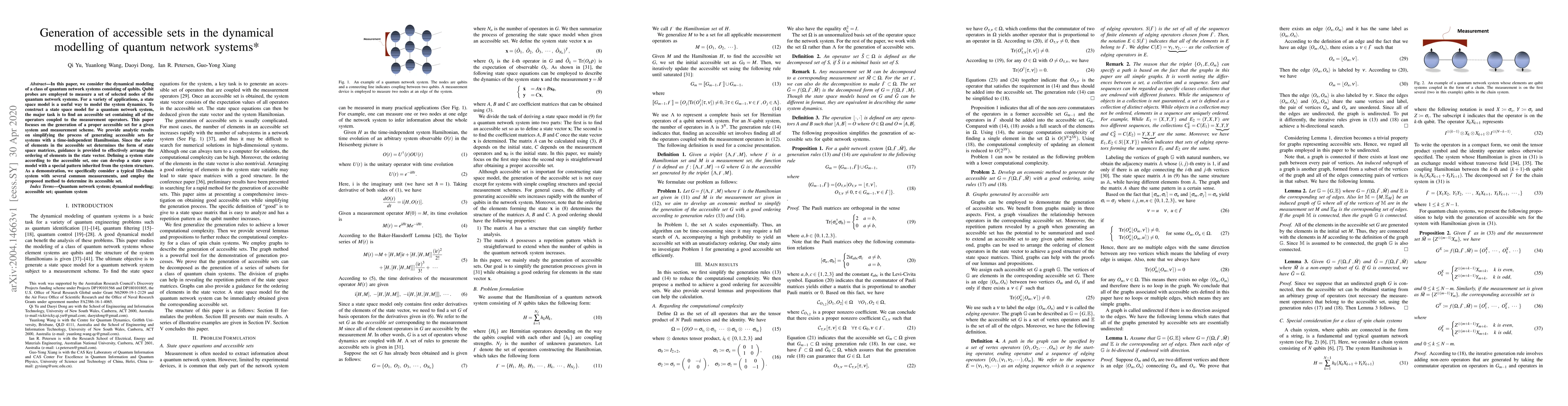 Thumbnail for Generation of accessible sets in the dynamical modelling of quantum
  network systems