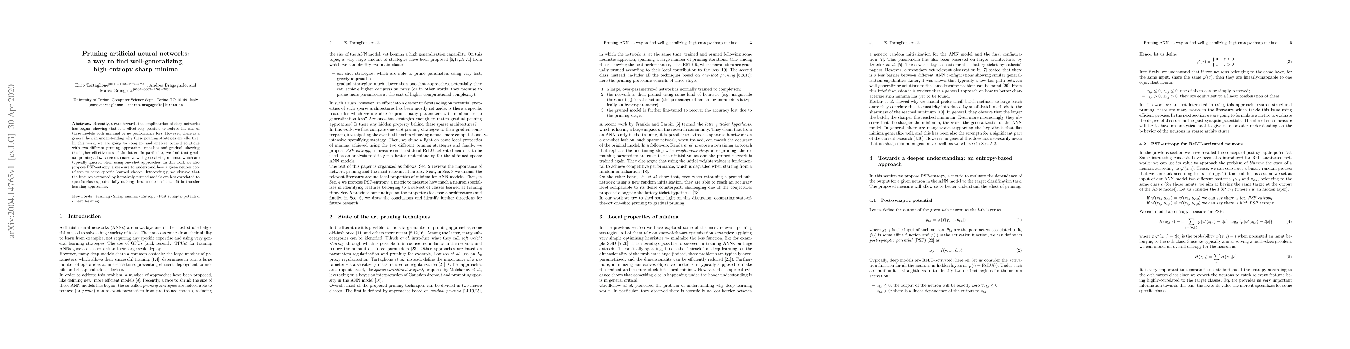 Thumbnail for Pruning artificial neural networks: a way to find well-generalizing,
  high-entropy sharp minima