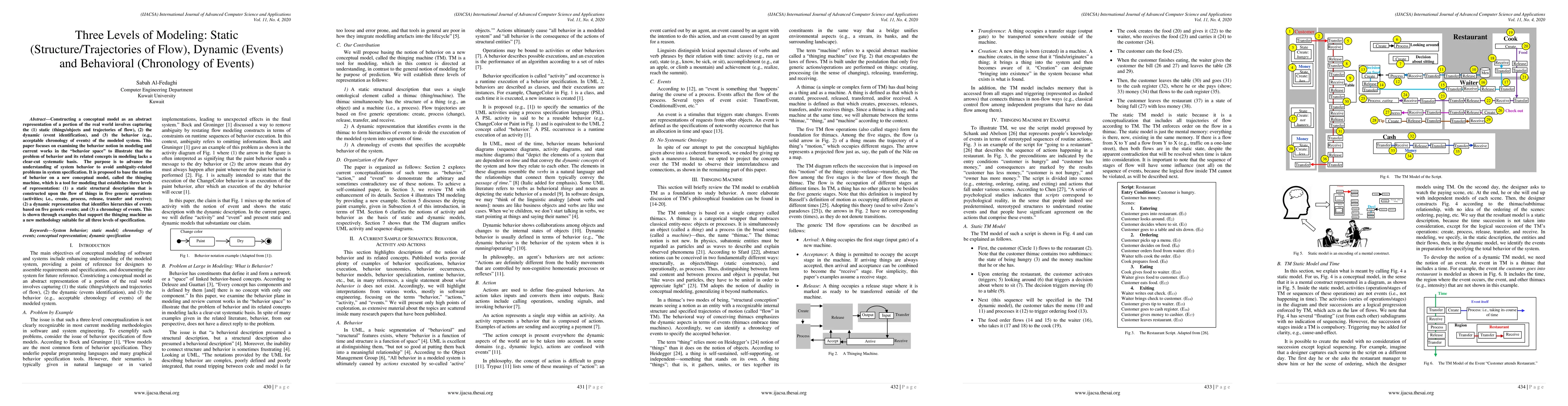 Thumbnail for Three Levels of Modeling: Static (Structure/Trajectories of Flow),
  Dynamic (Events) and Behavioral (Chronology of Events)