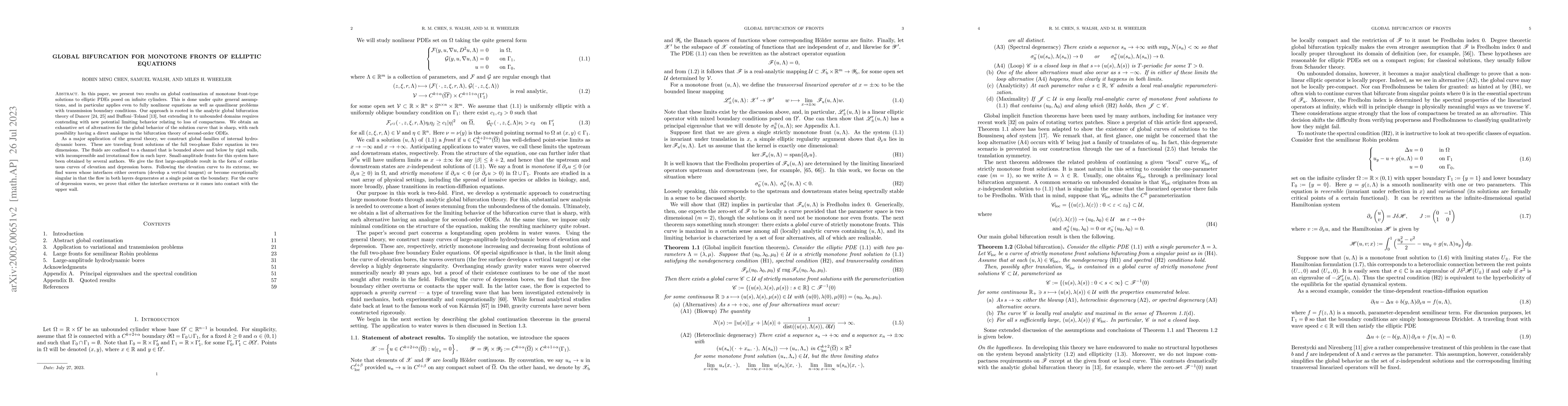 Thumbnail for Global bifurcation for monotone fronts of elliptic equations
