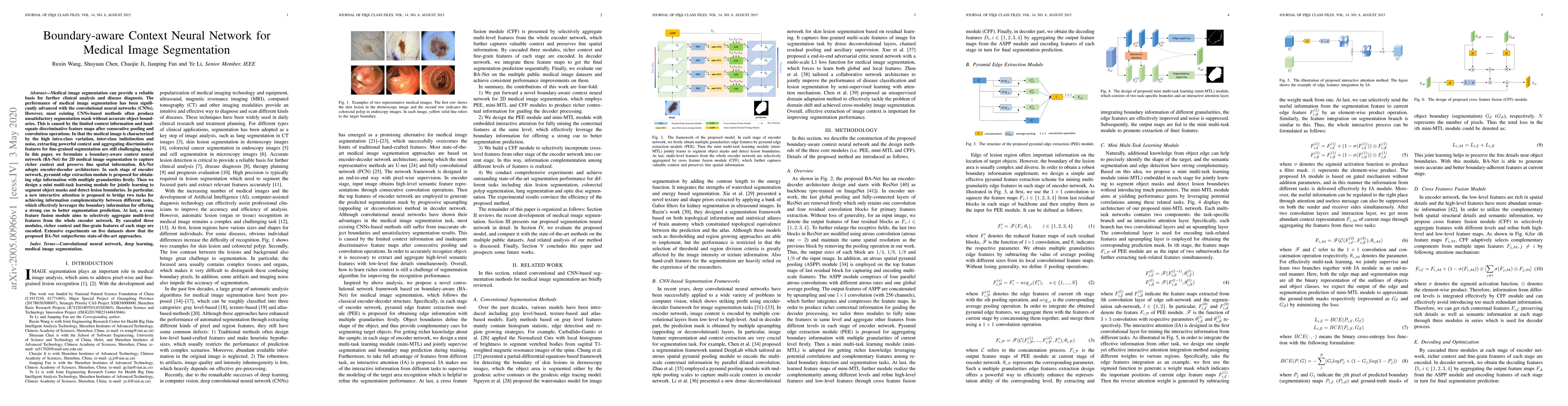 Thumbnail for Boundary-aware Context Neural Network for Medical Image Segmentation