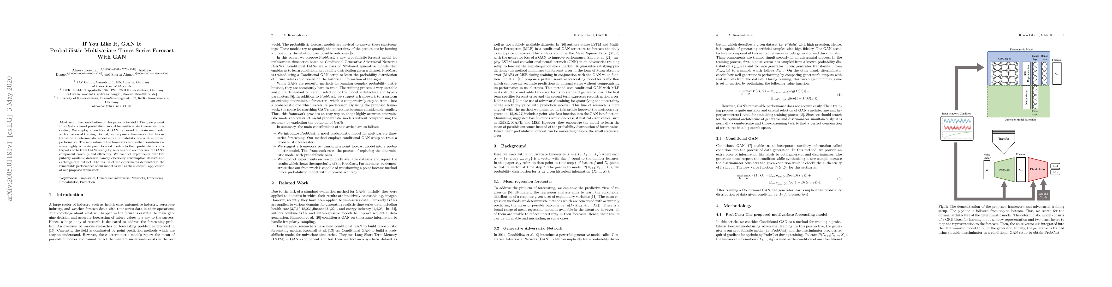 Thumbnail for If You Like It, GAN It. Probabilistic Multivariate Times Series Forecast
  With GAN