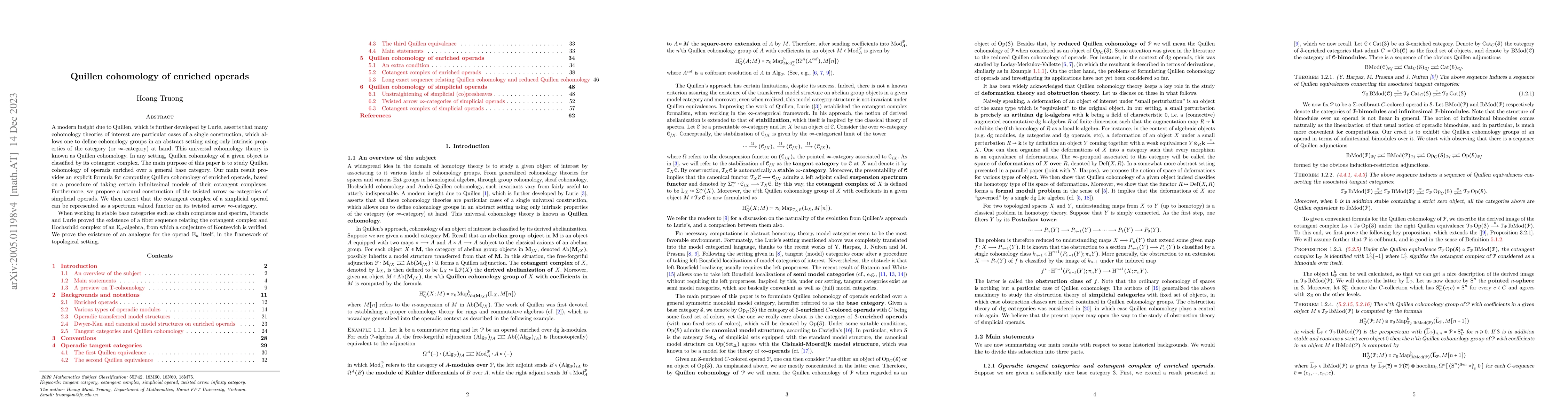 Thumbnail for Quillen cohomology of enriched operads