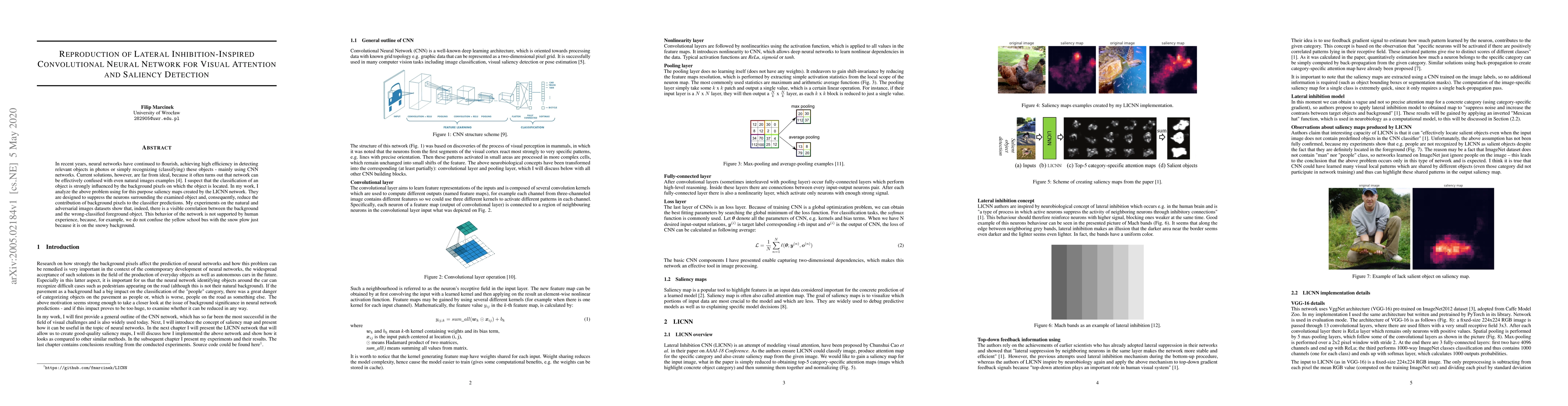 Thumbnail for Reproduction of Lateral Inhibition-Inspired Convolutional Neural Network
  for Visual Attention and Saliency Detection
