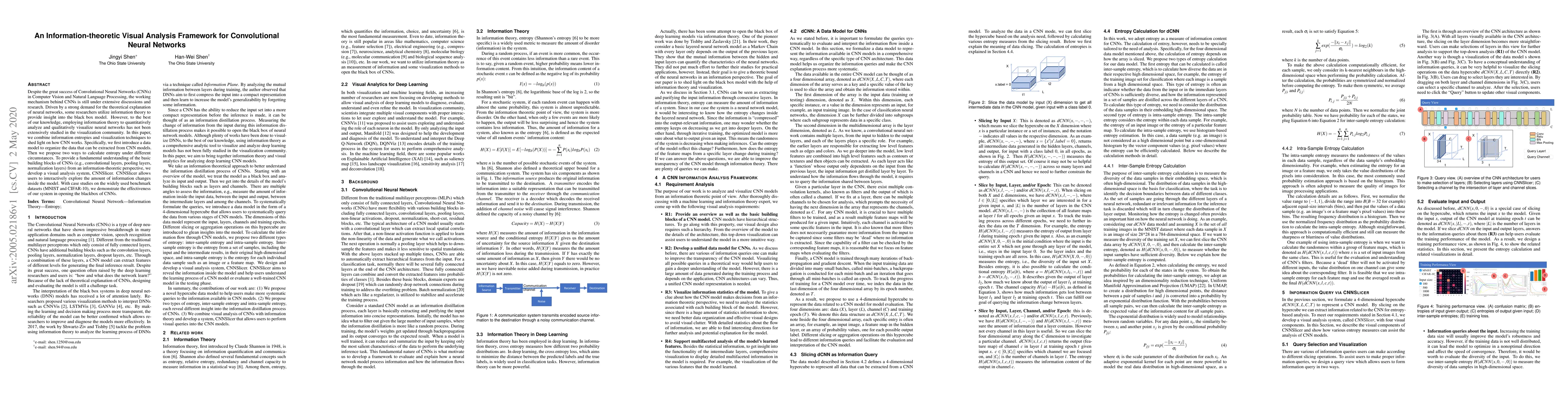 Thumbnail for An Information-theoretic Visual Analysis Framework for Convolutional
  Neural Networks