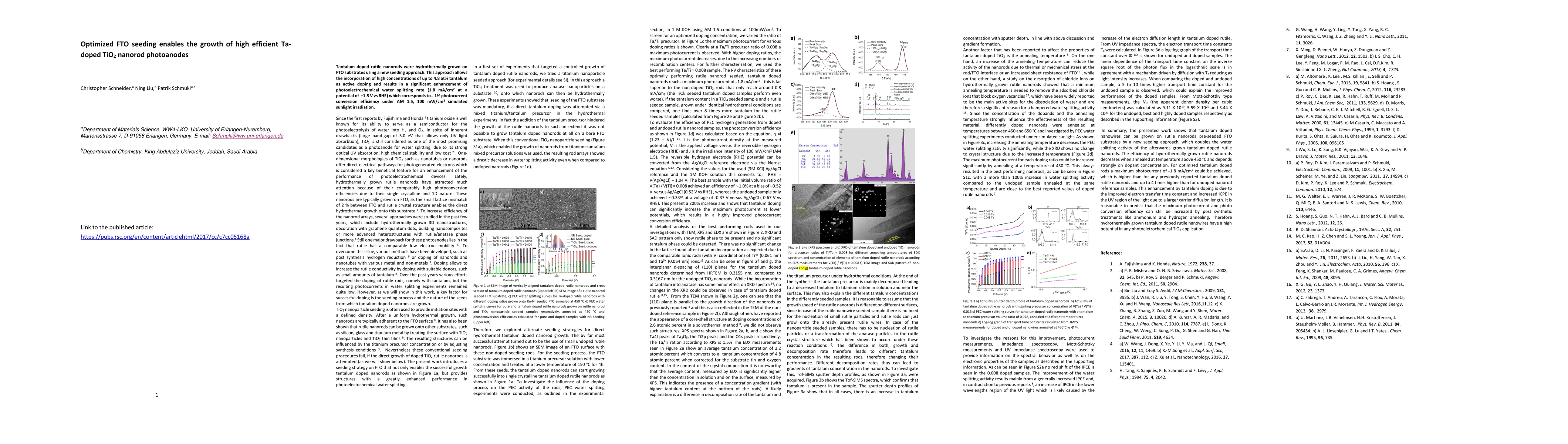 Thumbnail for Optimized FTO seeding enables the growth of high efficient Ta-doped
  TiO$_2$ nanorod photoanodes