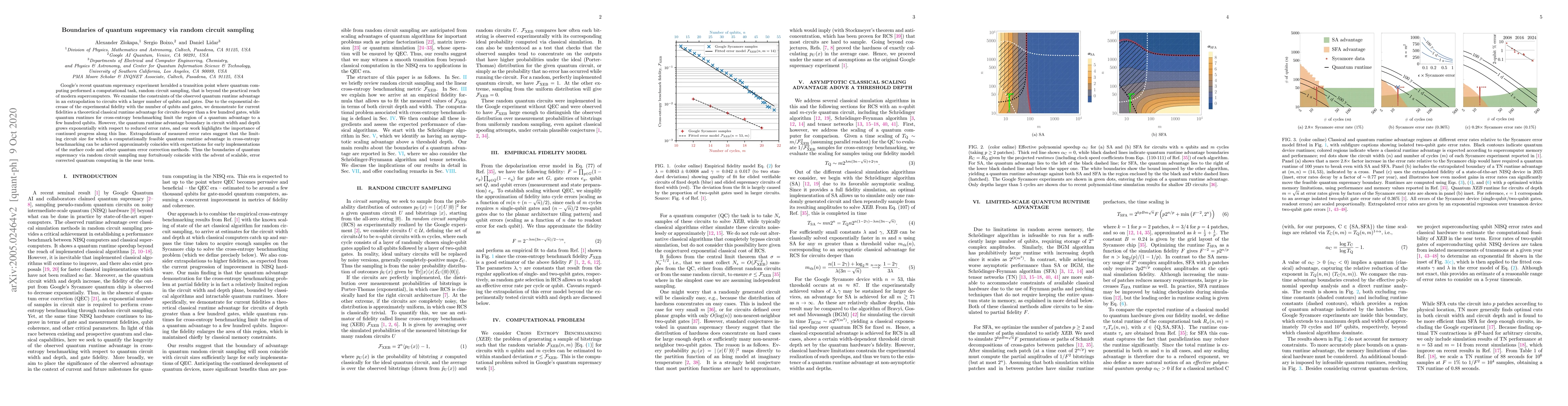 Thumbnail for Boundaries of quantum supremacy via random circuit sampling