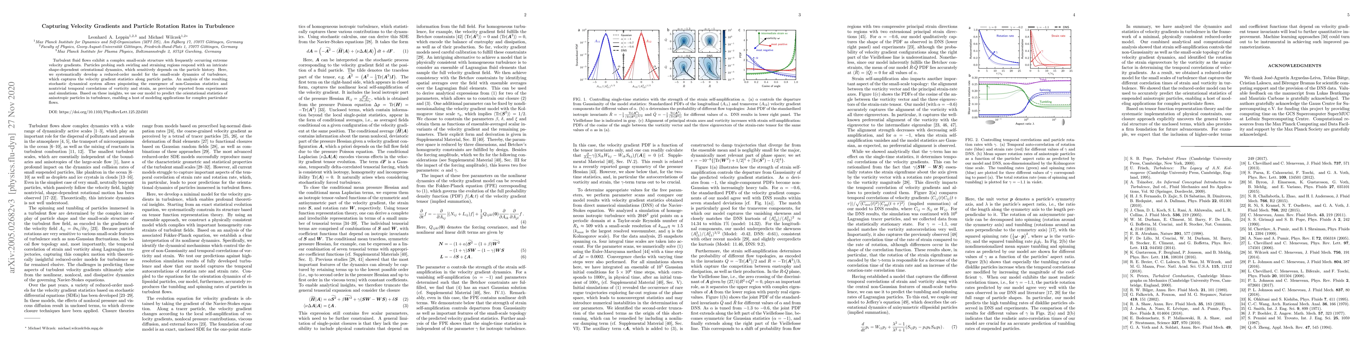 Thumbnail for Capturing Velocity Gradients and Particle Rotation Rates in Turbulence