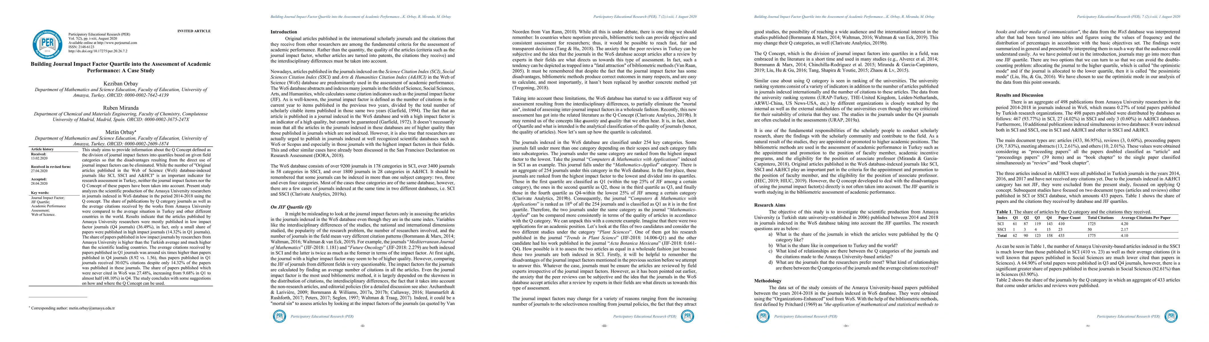 Thumbnail for Building Journal Impact Factor Quartile into the Assessment of Academic
  Performance: A Case Study