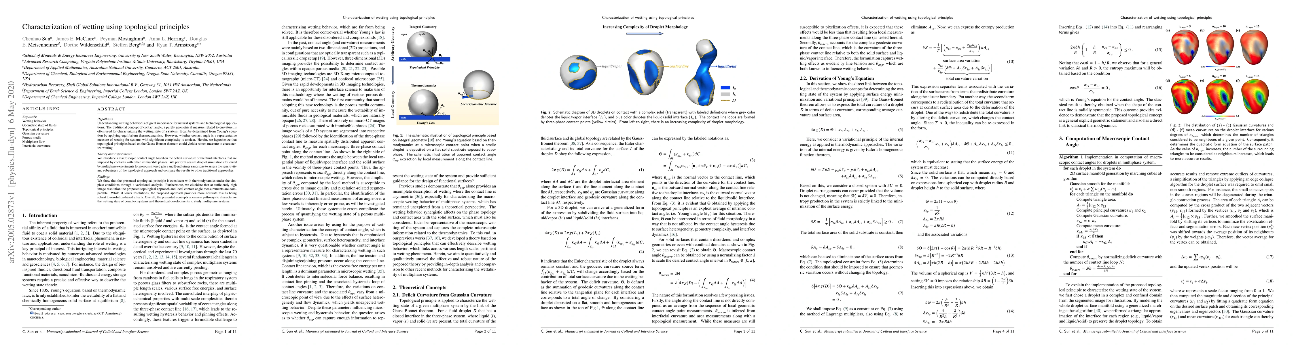 Thumbnail for Characterization of wetting using topological principles