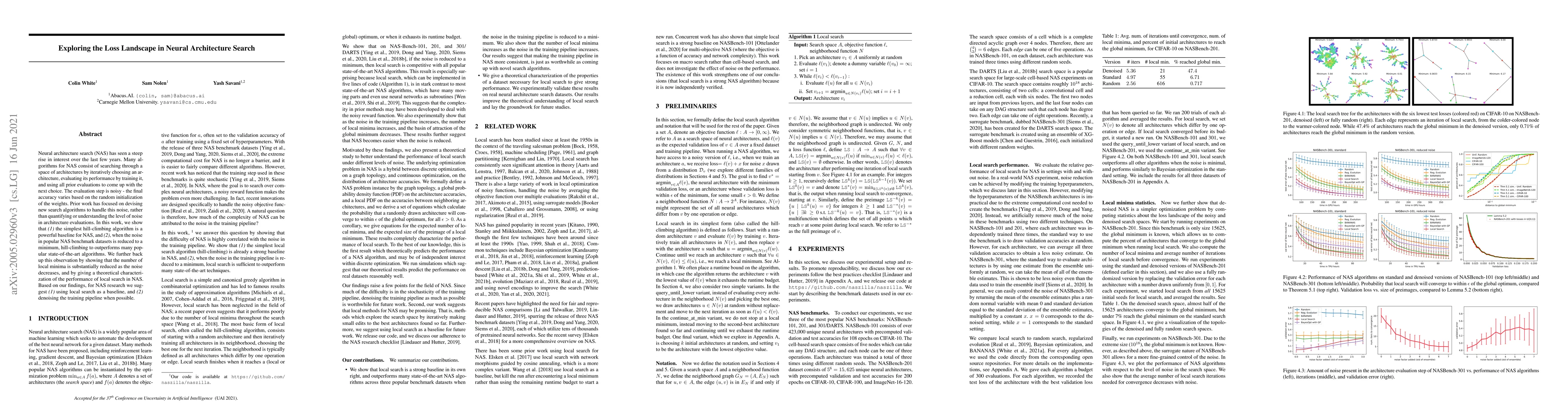 Thumbnail for Exploring the Loss Landscape in Neural Architecture Search