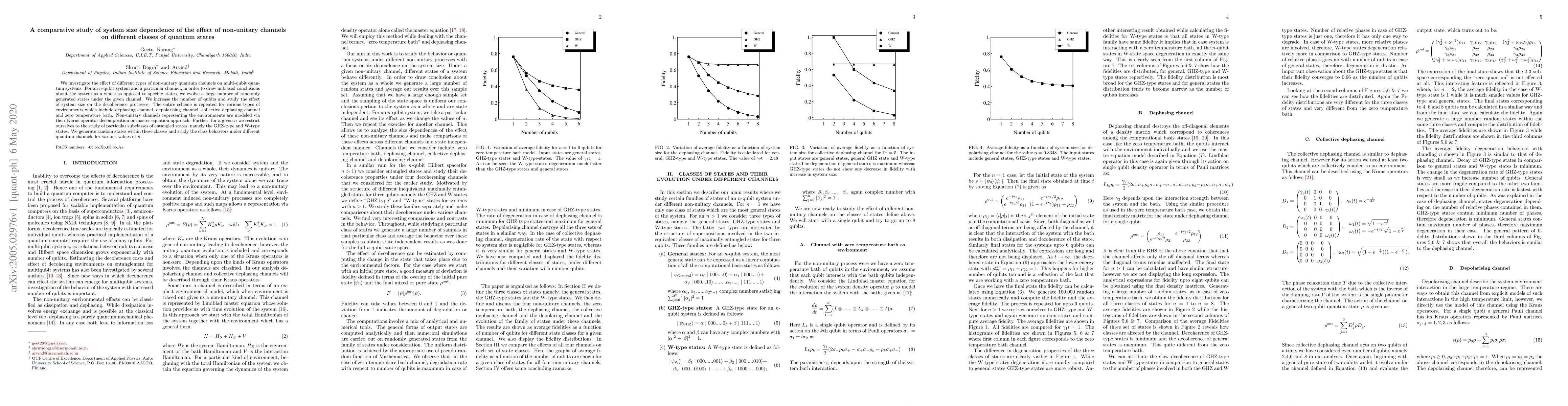Thumbnail for A comparative study of system size dependence of the effect of
  non-unitary channels on different classes of quantum states