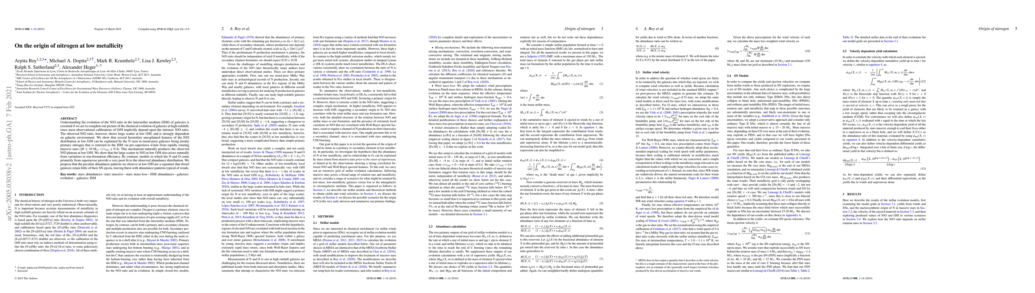 Thumbnail for On the origin of nitrogen at low metallicity