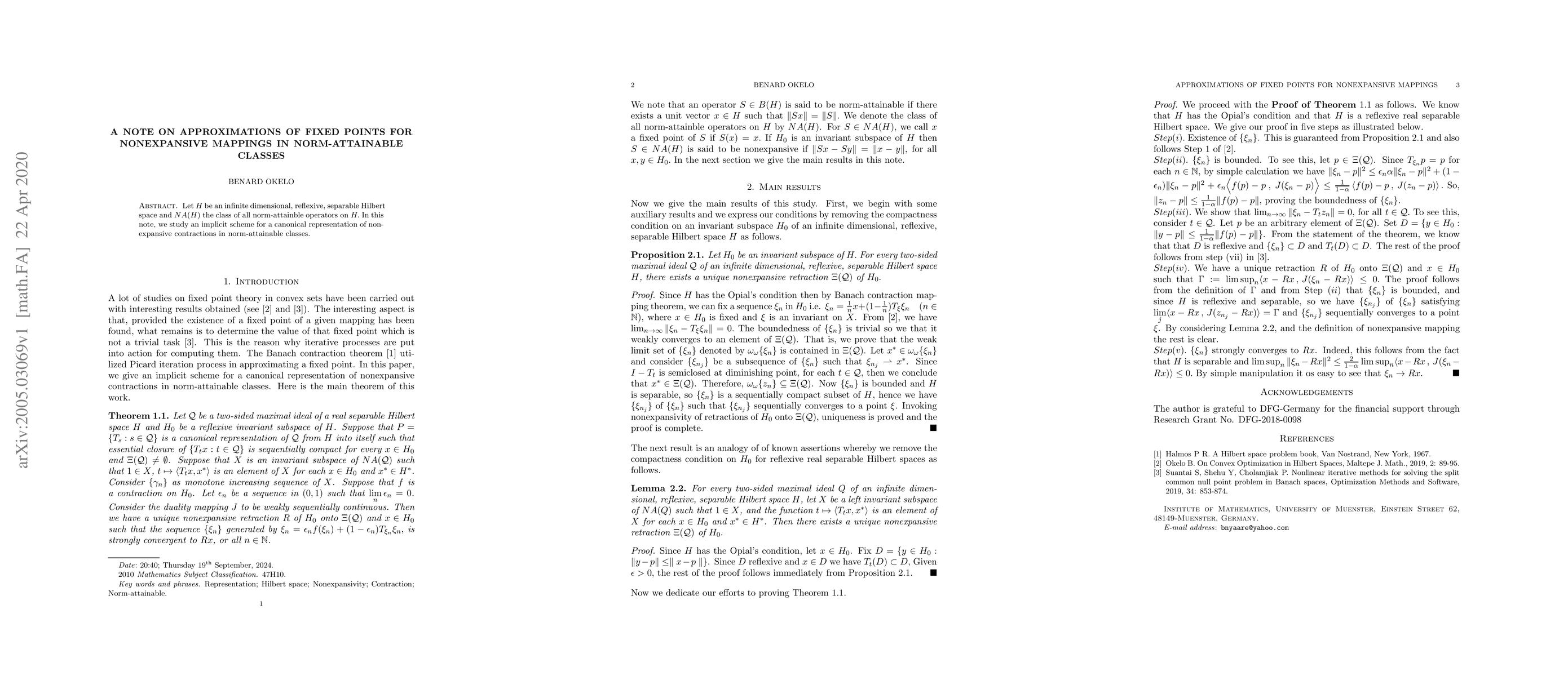 Thumbnail for A Note on Approximations of Fixed Points for Nonexpansive Mappings in
  Norm-attainable Classes