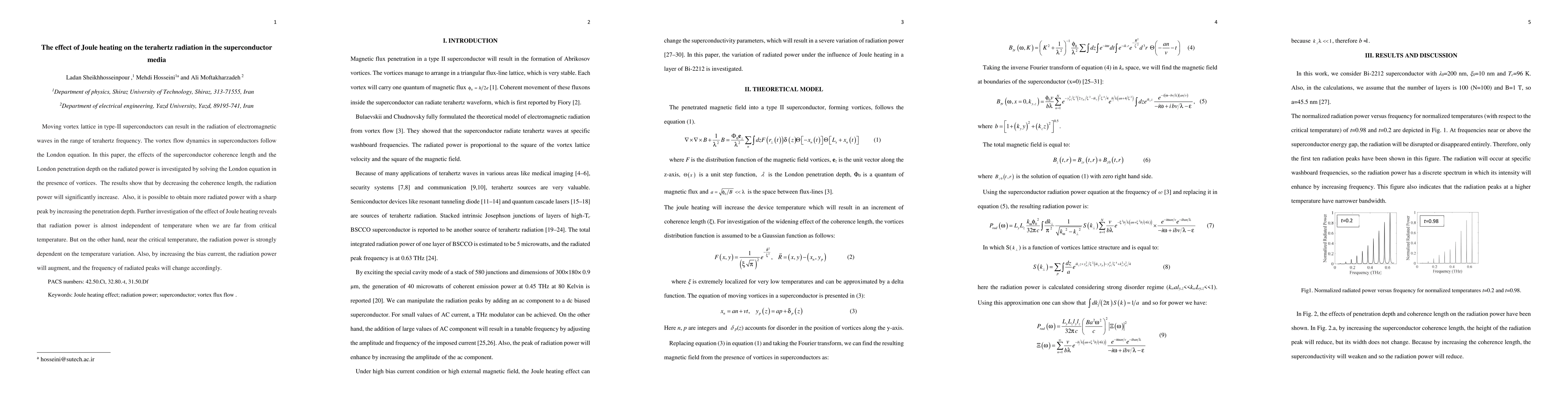 Thumbnail for The effect of Joule heating on the terahertz radiation in the
  superconductor media