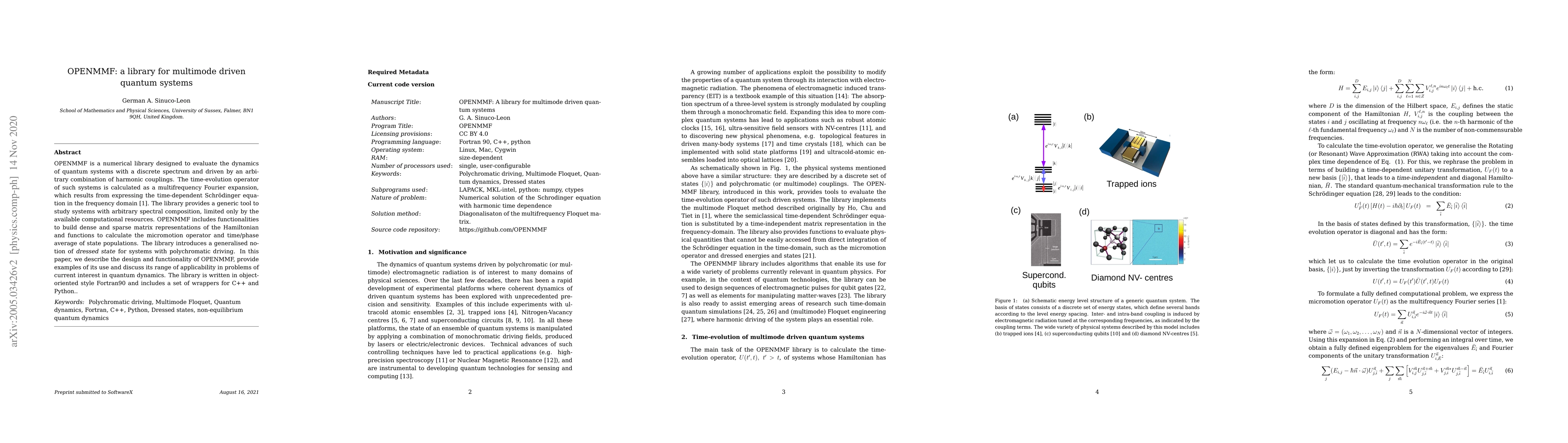 Thumbnail for openMMF: a library for multimode driven quantum systems