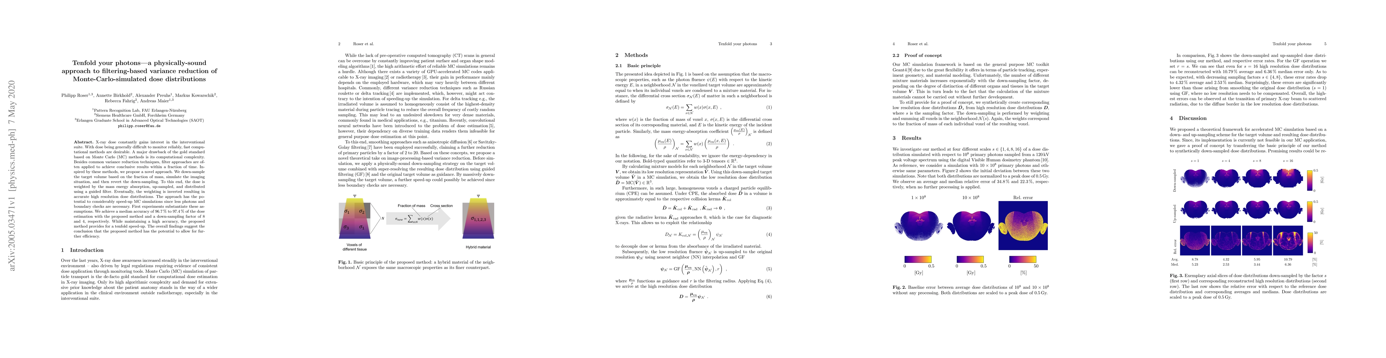 Thumbnail for Tenfold your photons -- a physically-sound approach to filtering-based
  variance reduction of Monte-Carlo-simulated dose distributions
