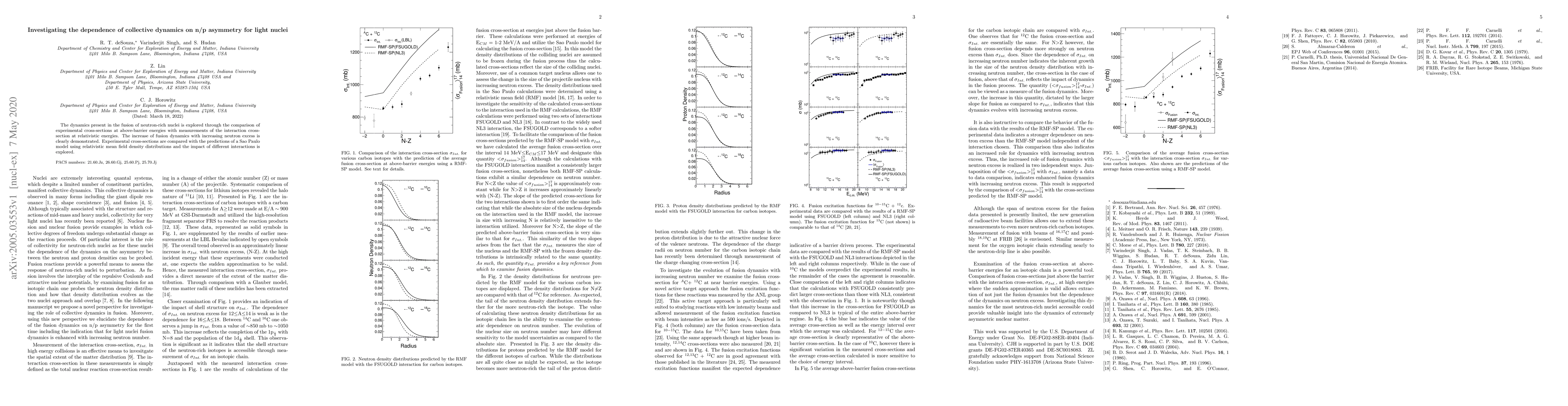 Thumbnail for Investigating the dependence of collective dynamics on n/p asymmetry for
  light nuclei