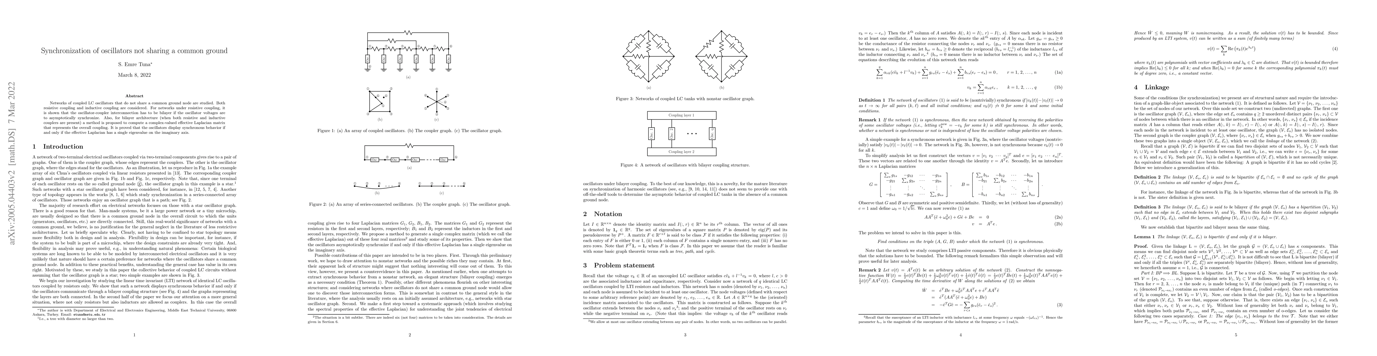 Thumbnail for Synchronization of oscillators not sharing a common ground