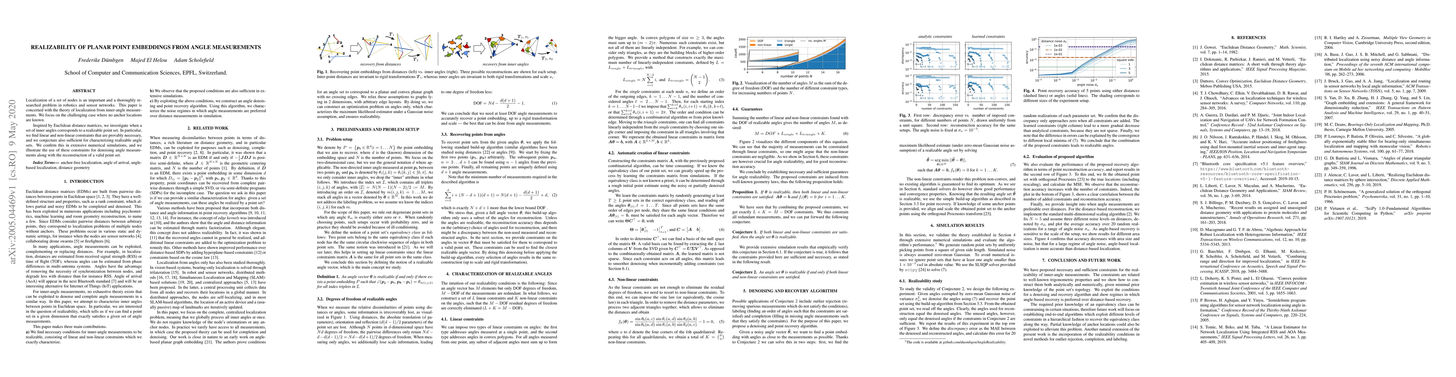 Thumbnail for Realizability of Planar Point Embeddings from Angle Measurements