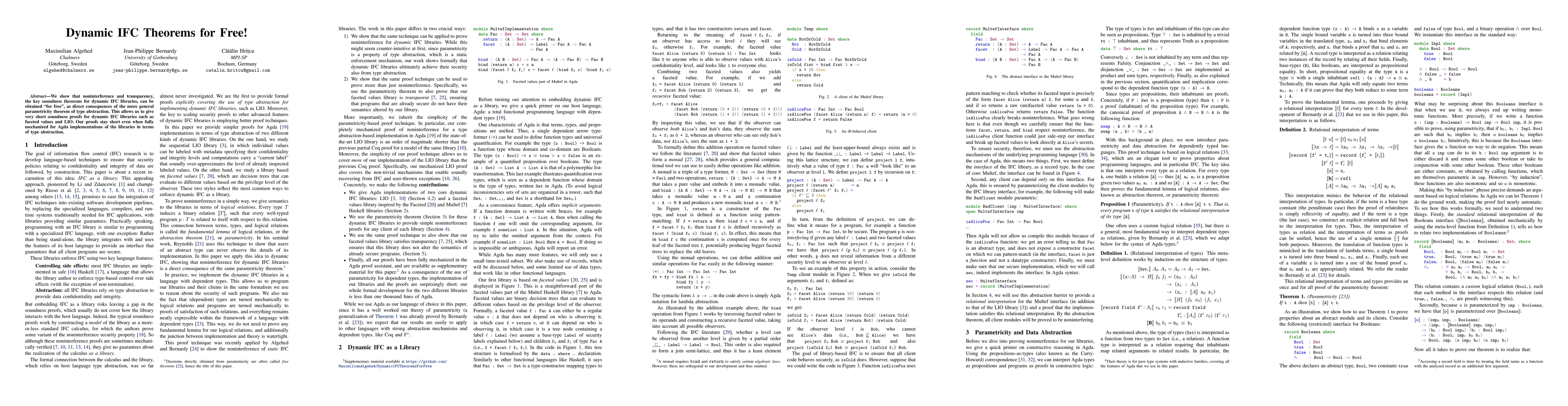 Thumbnail for Dynamic IFC Theorems for Free!