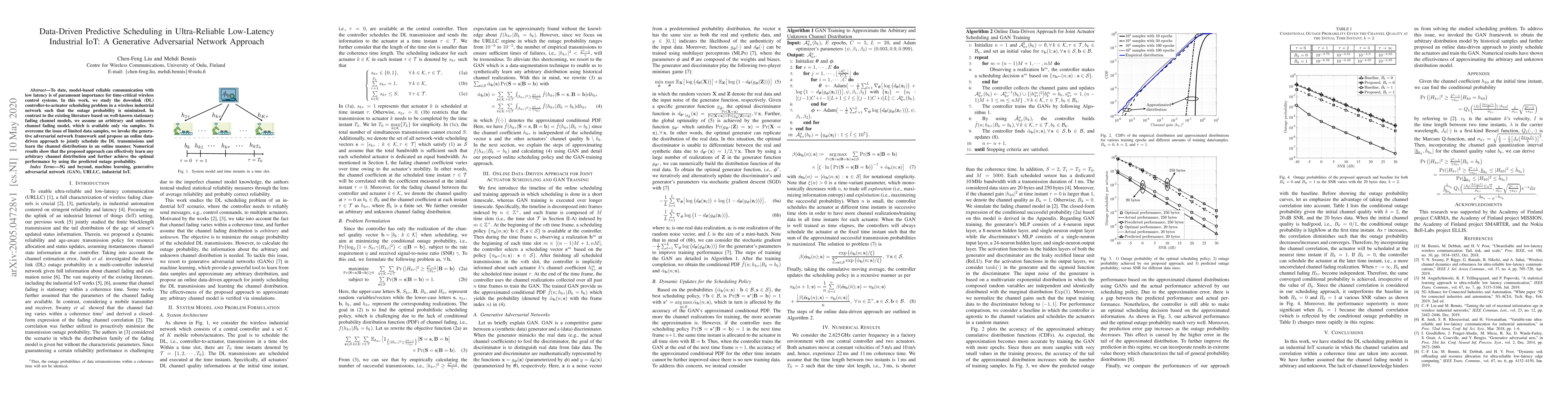 Thumbnail for Data-Driven Predictive Scheduling in Ultra-Reliable Low-Latency
  Industrial IoT: A Generative Adversarial Network Approach