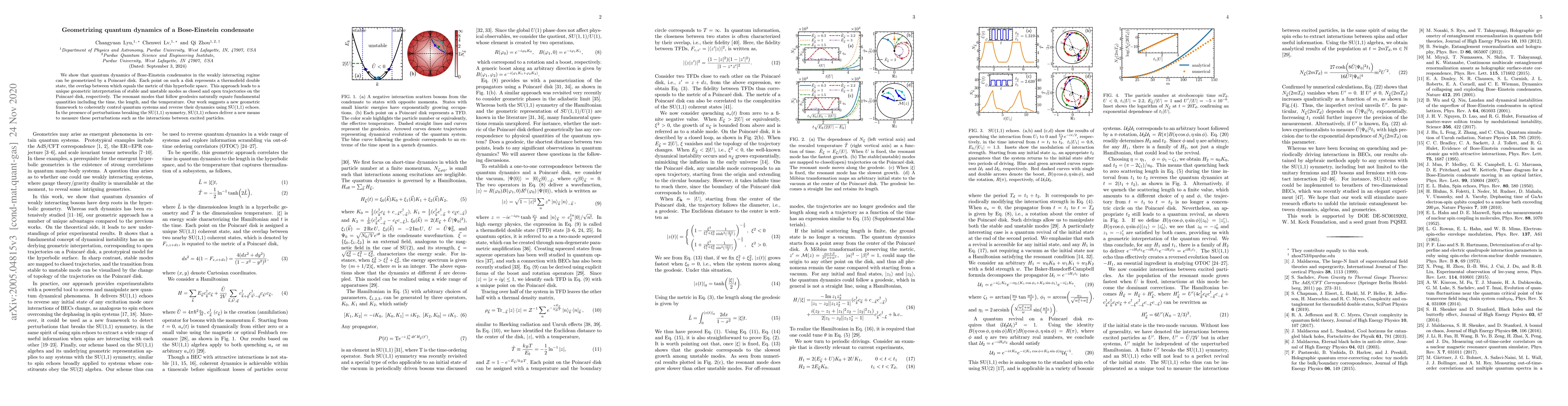 Thumbnail for Geometrizing quantum dynamics of a Bose-Einstein condensate