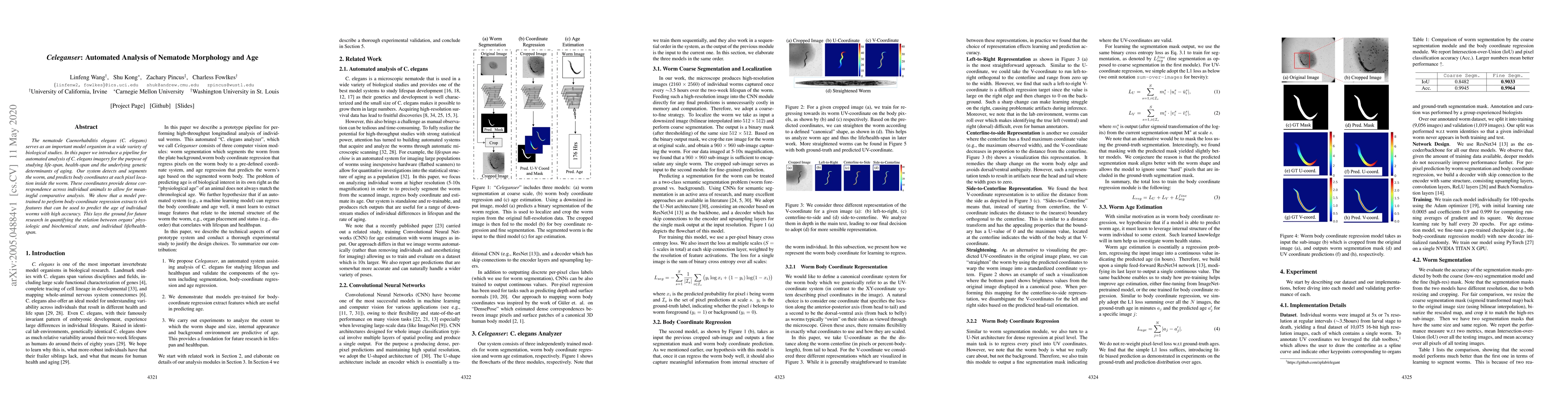 Thumbnail for Celeganser: Automated Analysis of Nematode Morphology and Age