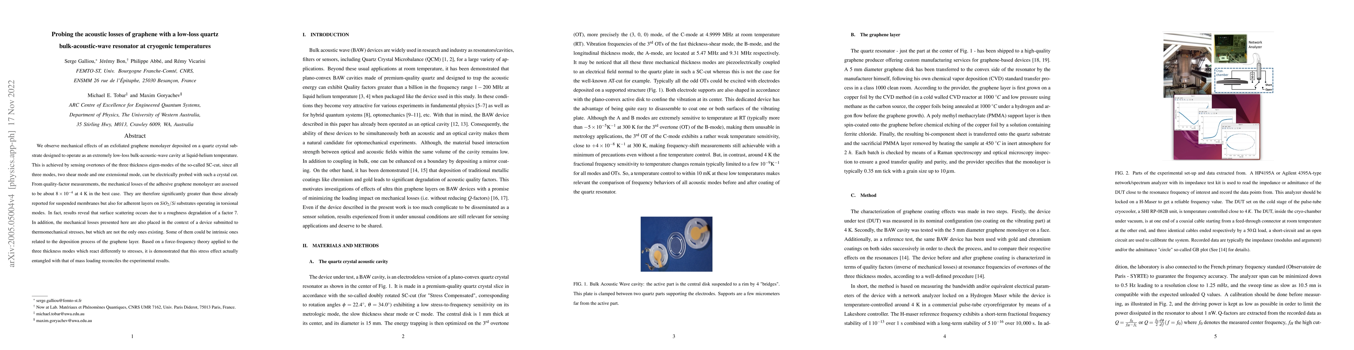 Thumbnail for Probing the acoustic losses of graphene with a low-loss quartz
  bulk-acoustic-wave resonator at cryogenic temperatures