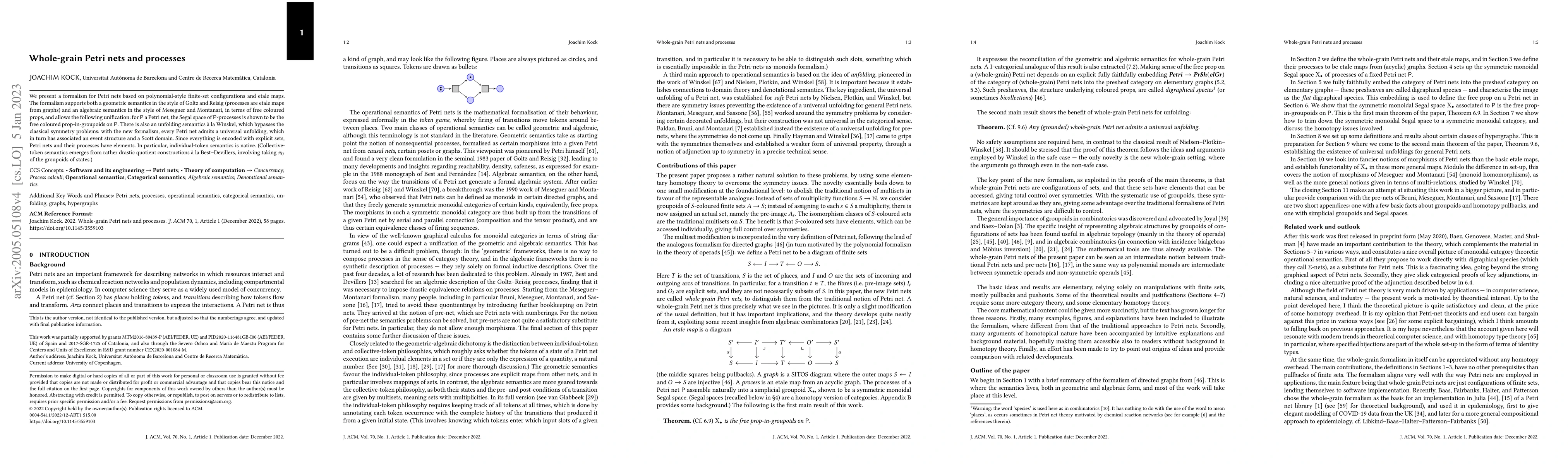 Thumbnail for Whole-grain Petri nets and processes