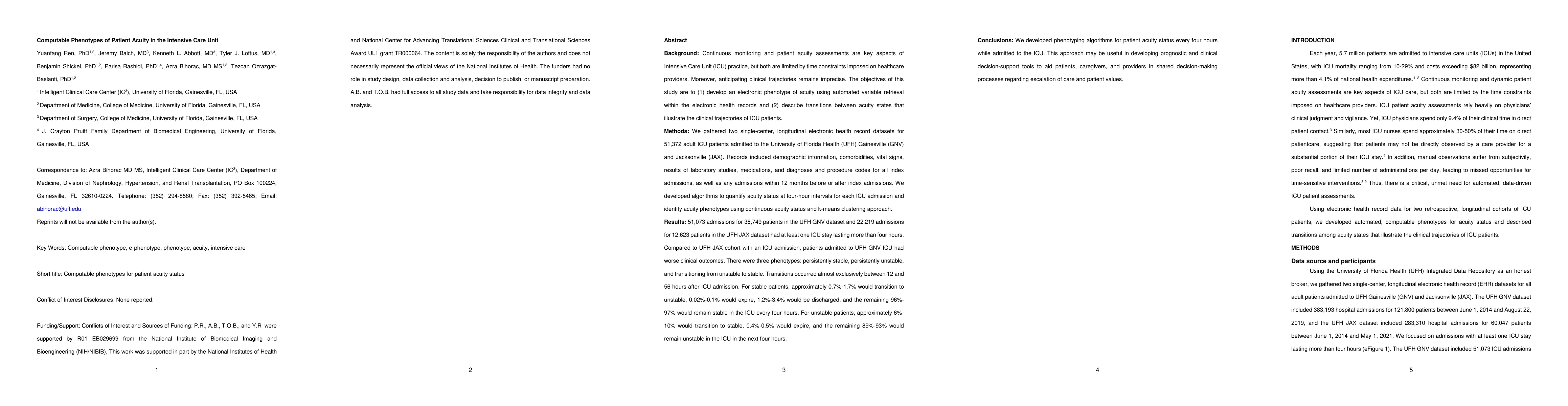 Thumbnail for Computable Phenotypes of Patient Acuity in the Intensive Care Unit
